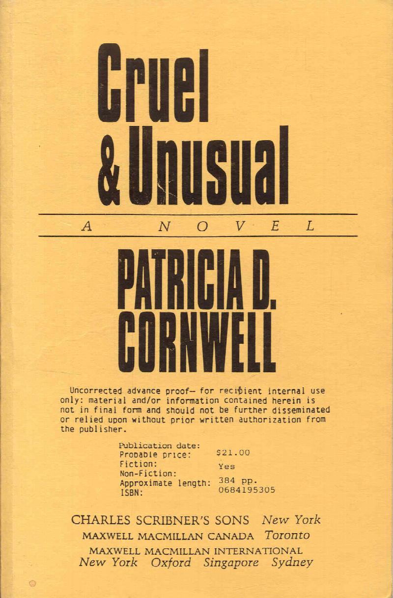 Image for Cruel and Unusual