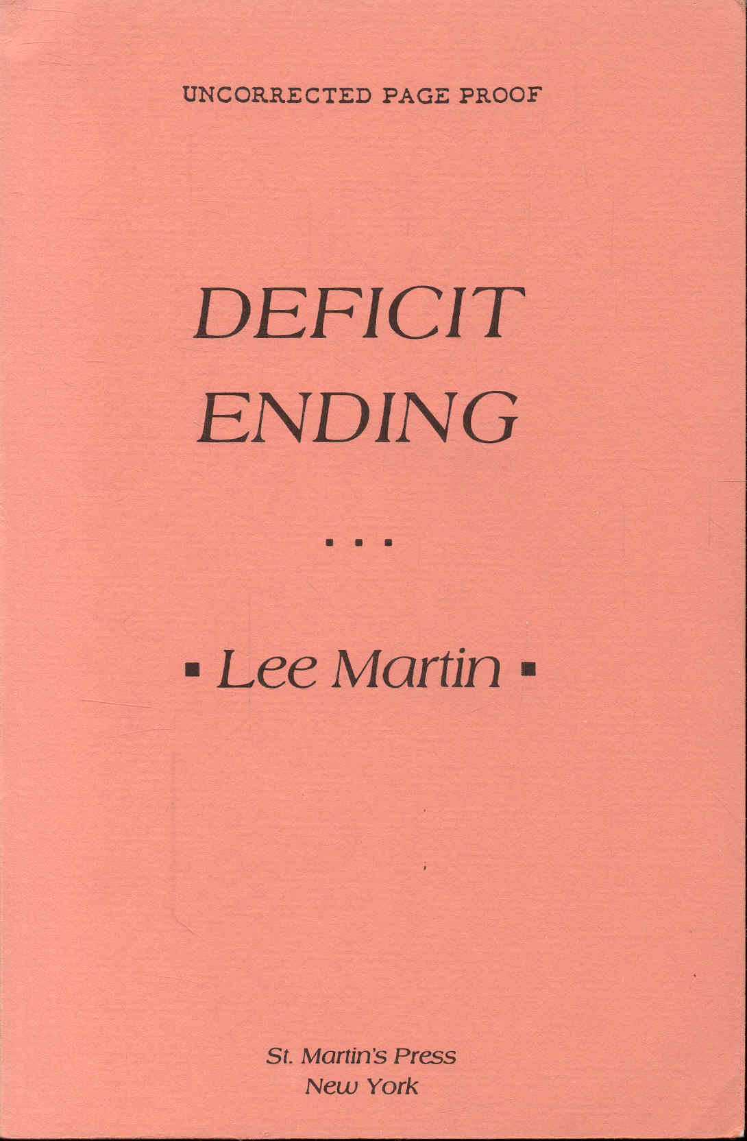 Deficit Ending