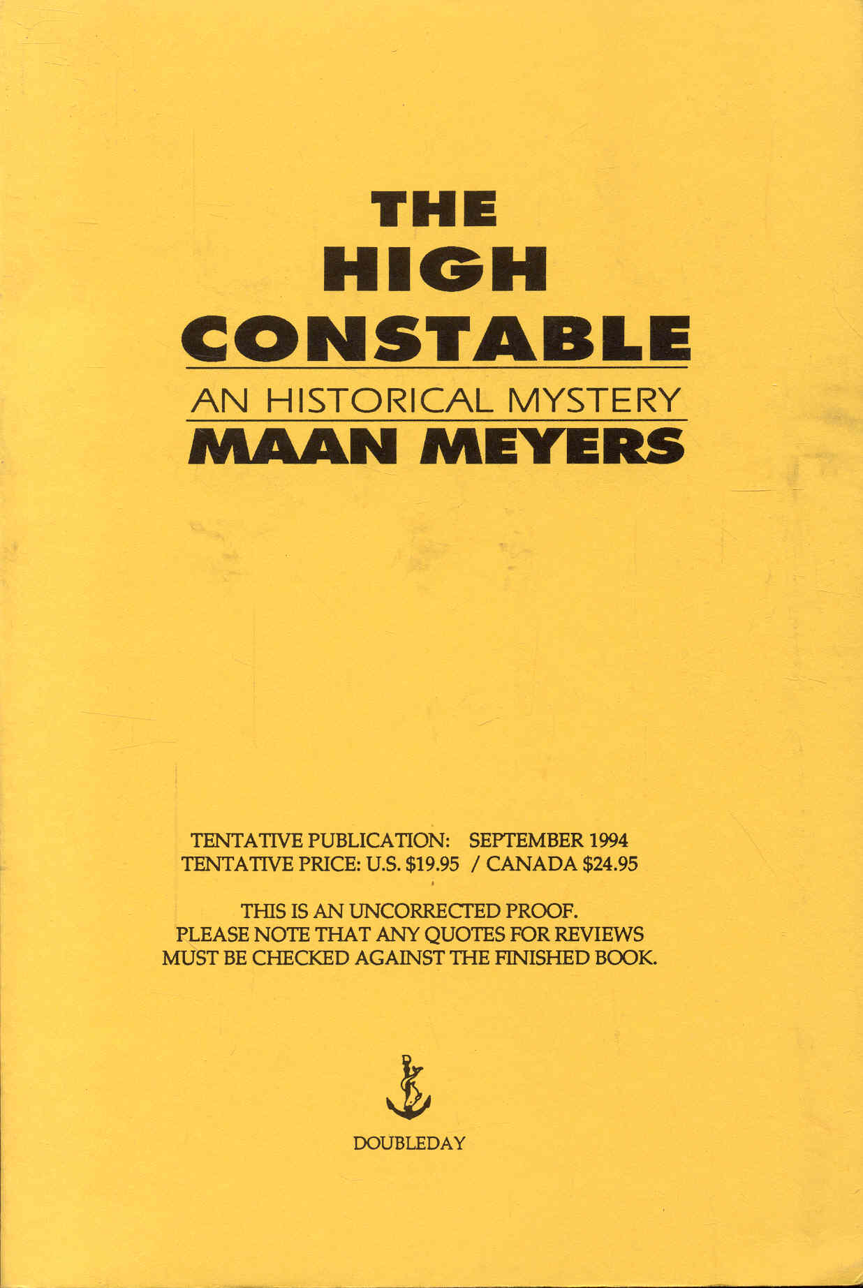 The High Constable