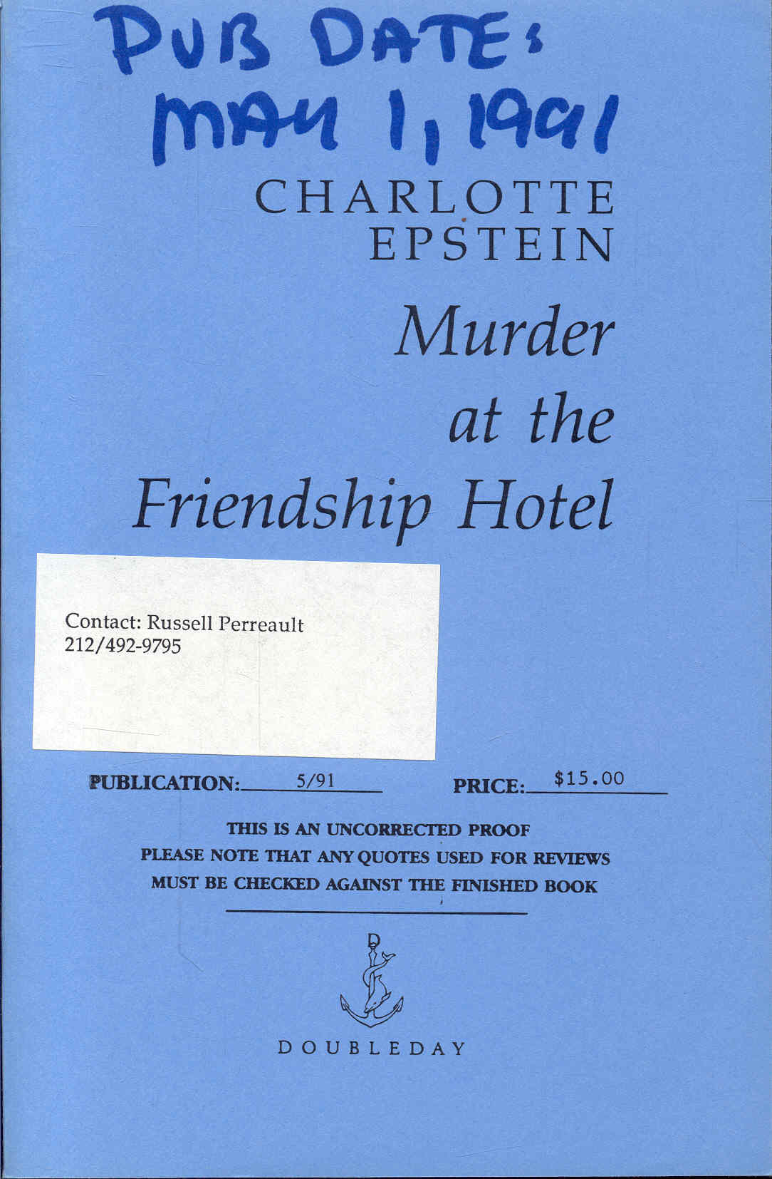 Murder at the Friendship Hotel