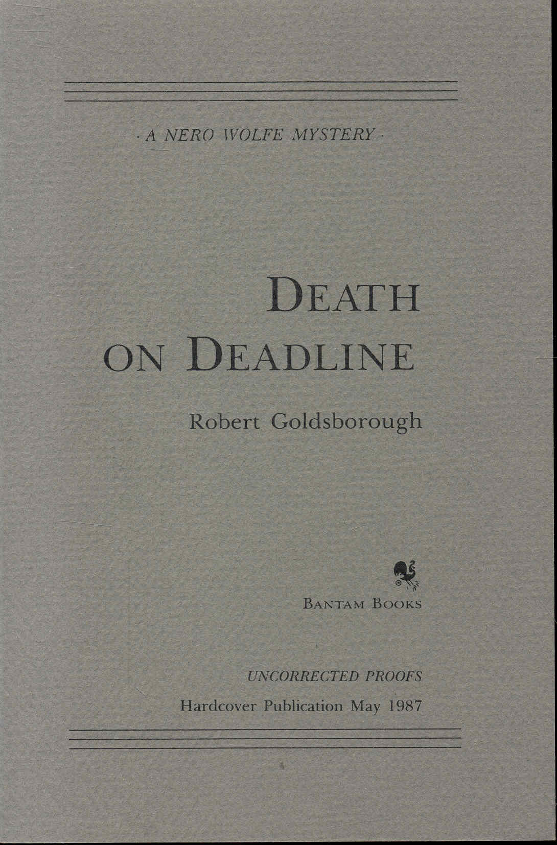 Death on Deadline
