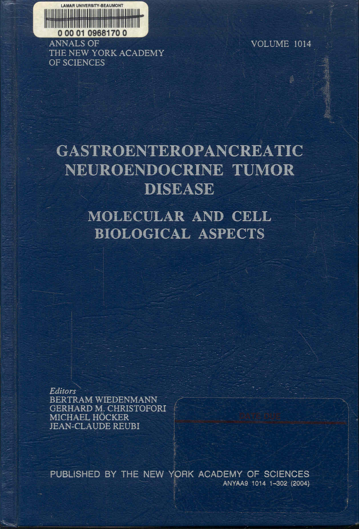Gastroenteropancreatic Neuroendocrine Tumor Disease: Molecular and Cell Biological Aspects