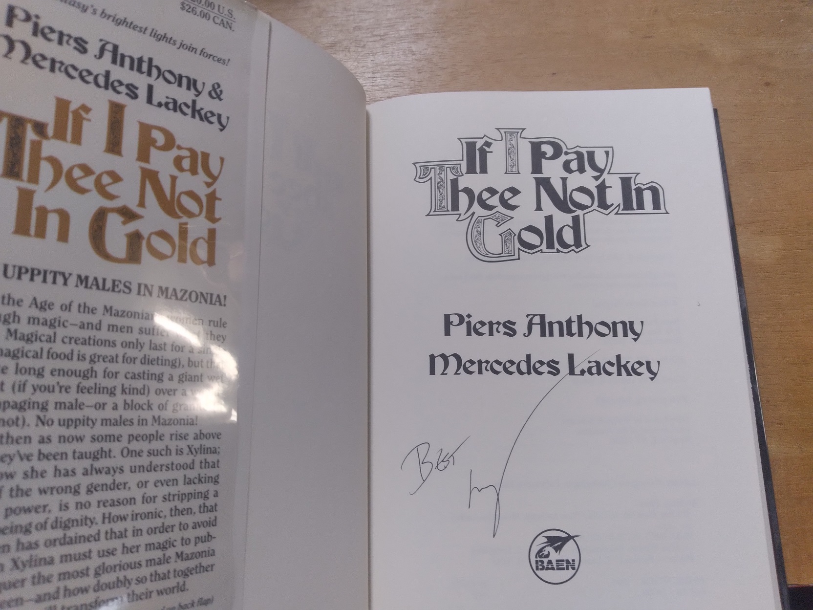 If I Pay Thee Not In Gold