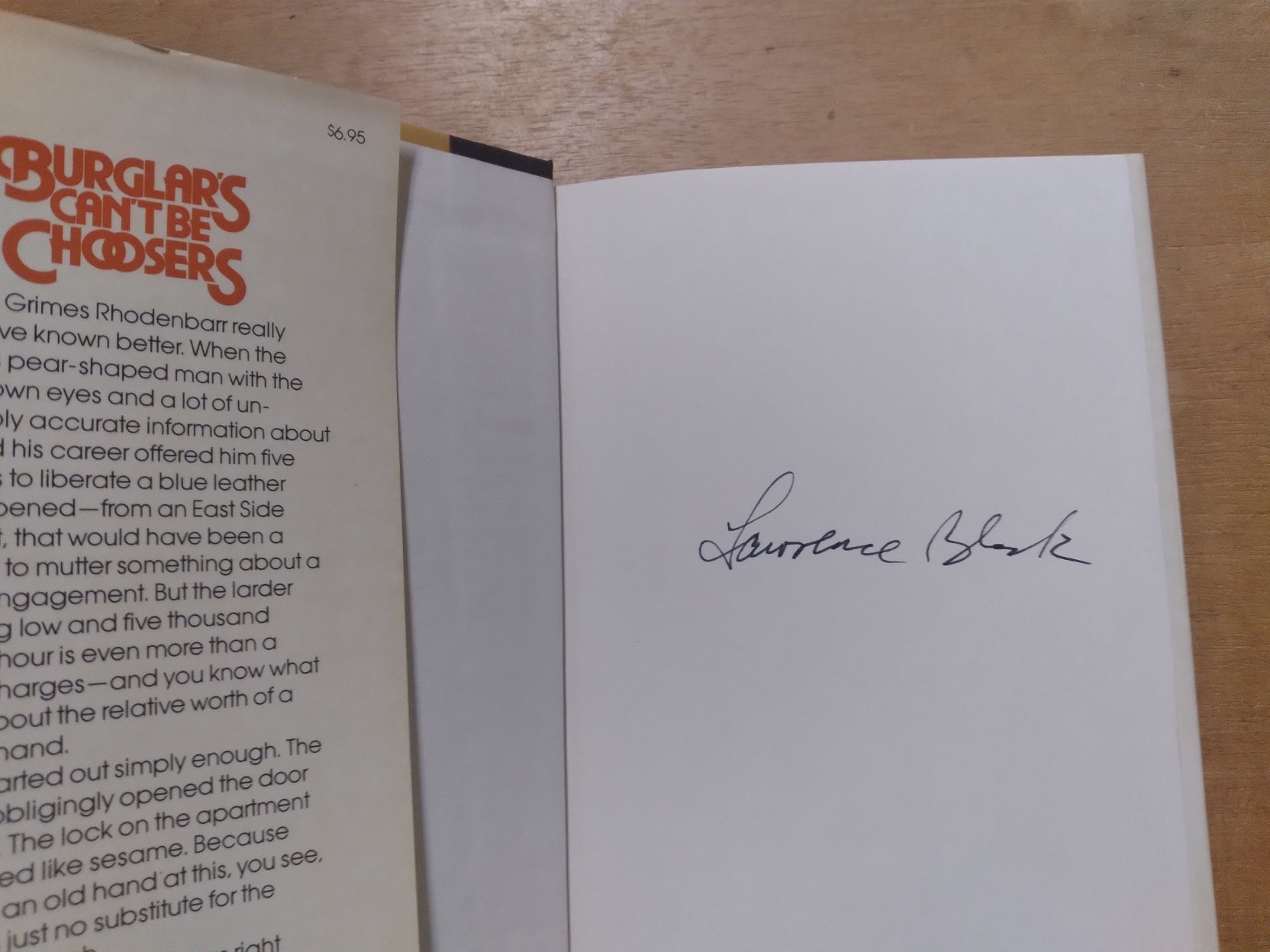 Burglars Can't Be Choosers