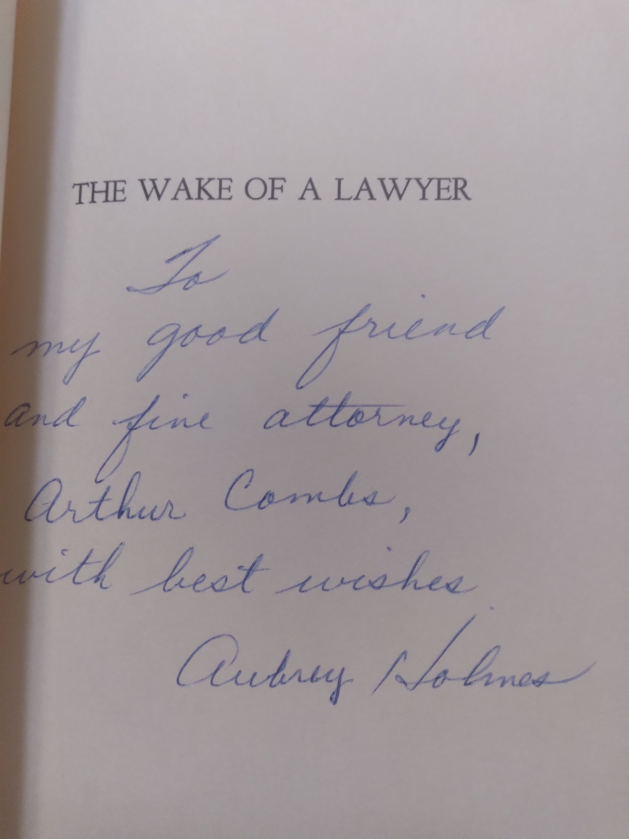 The Wake of a Lawyer