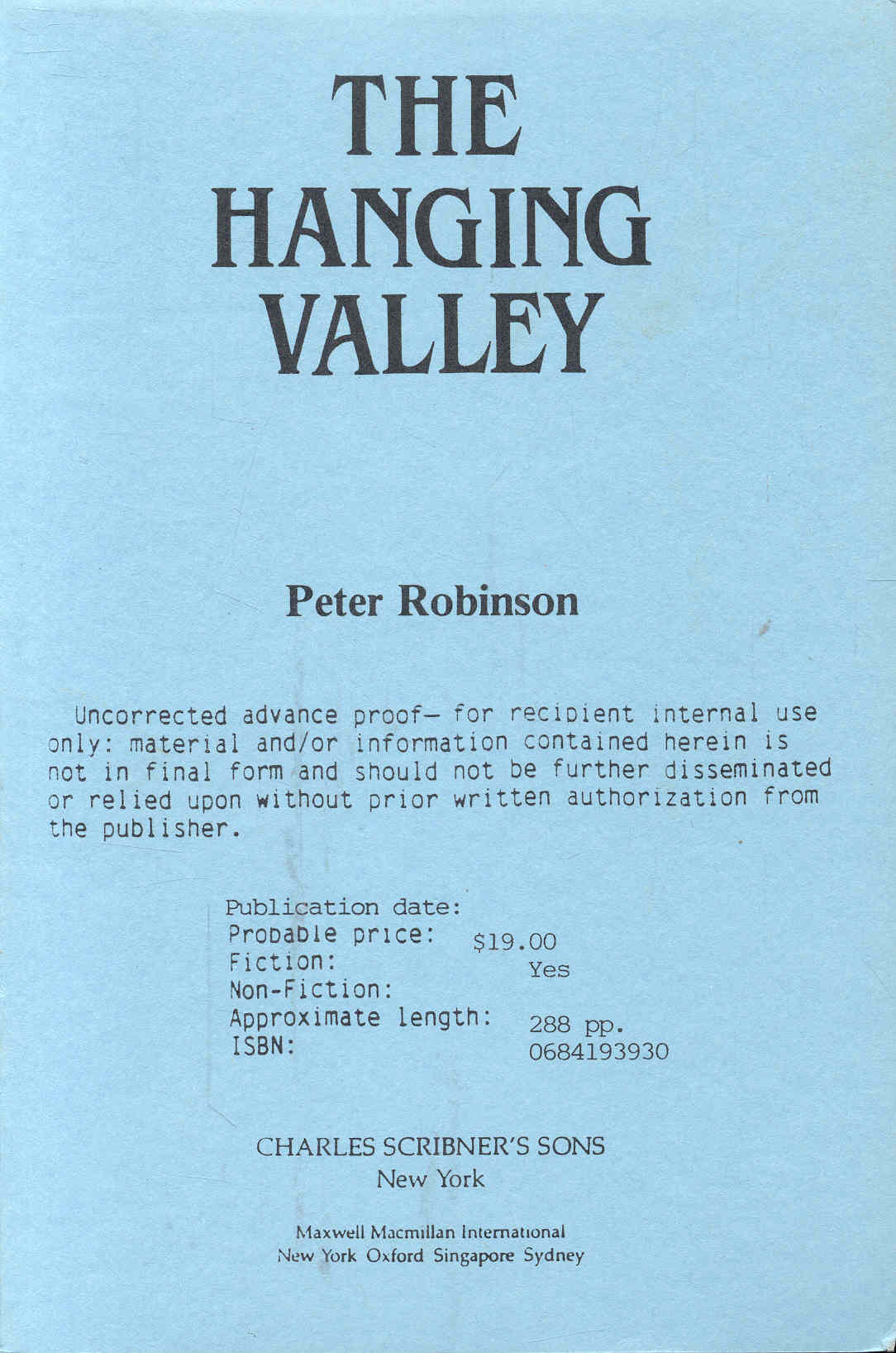 The Hanging Valley