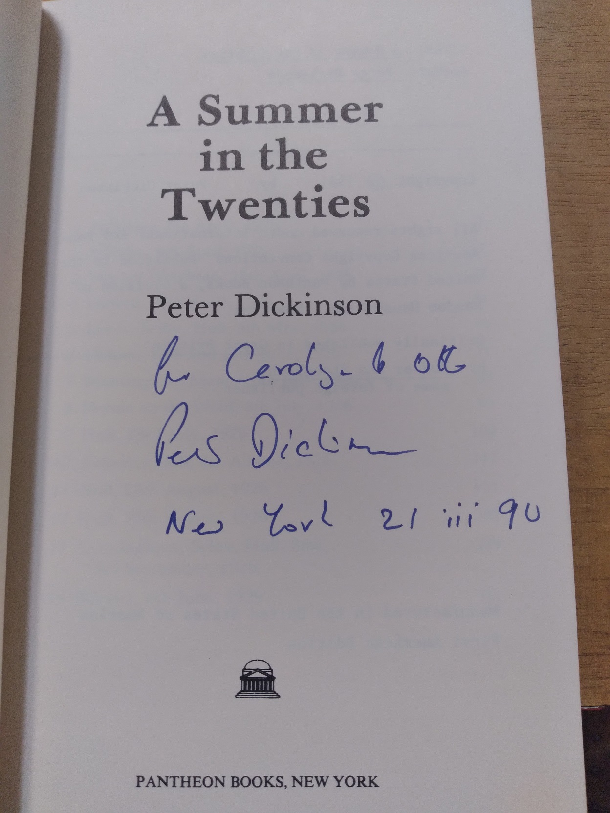 A Summer in the Twenties