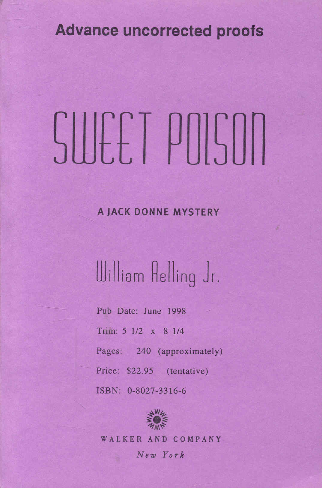 Image for Sweet Poison Sweet Poison