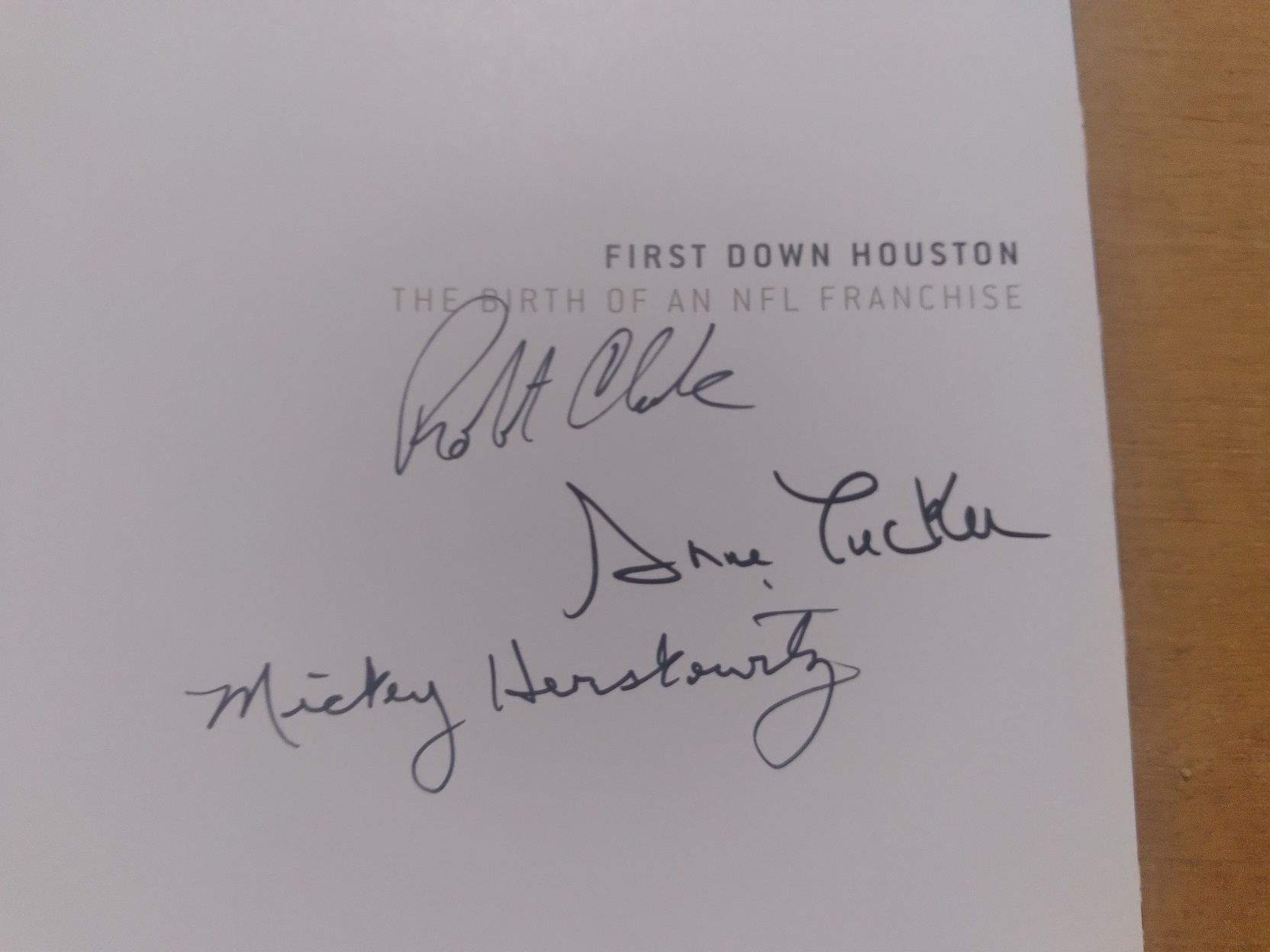 First Down, Houston: The Birth of an NFL Franchise
