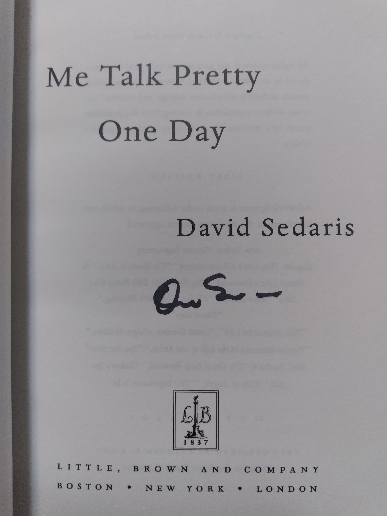 Me Talk Pretty One Day