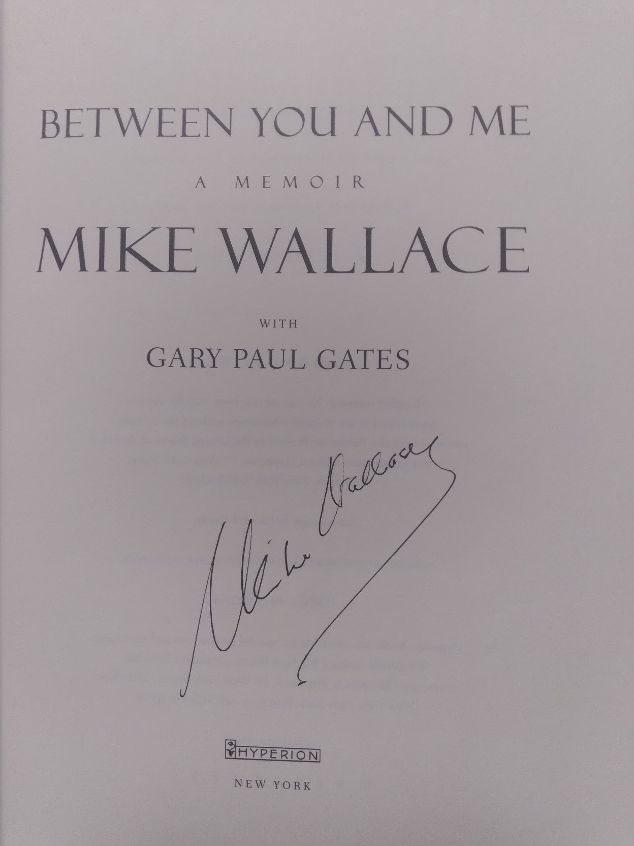 Between You and Me: A Memoir