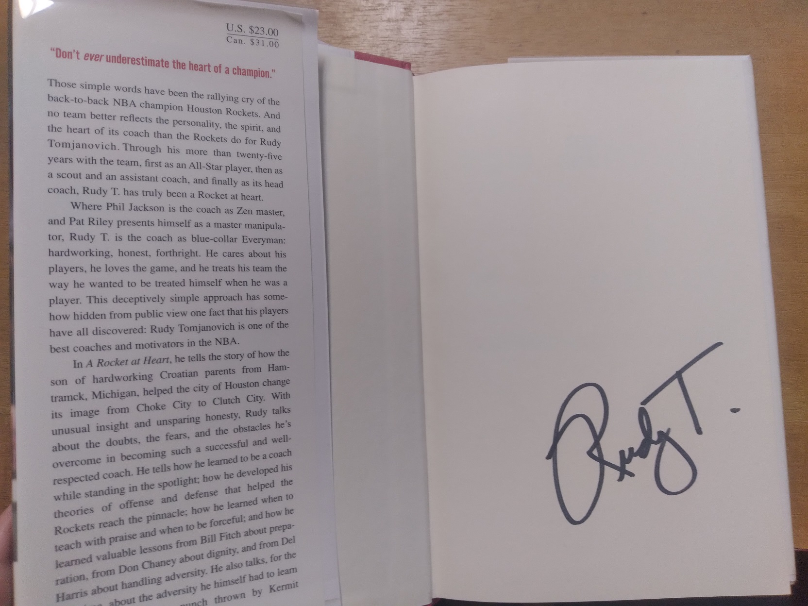 A ROCKET AT HEART: My Life and My Team