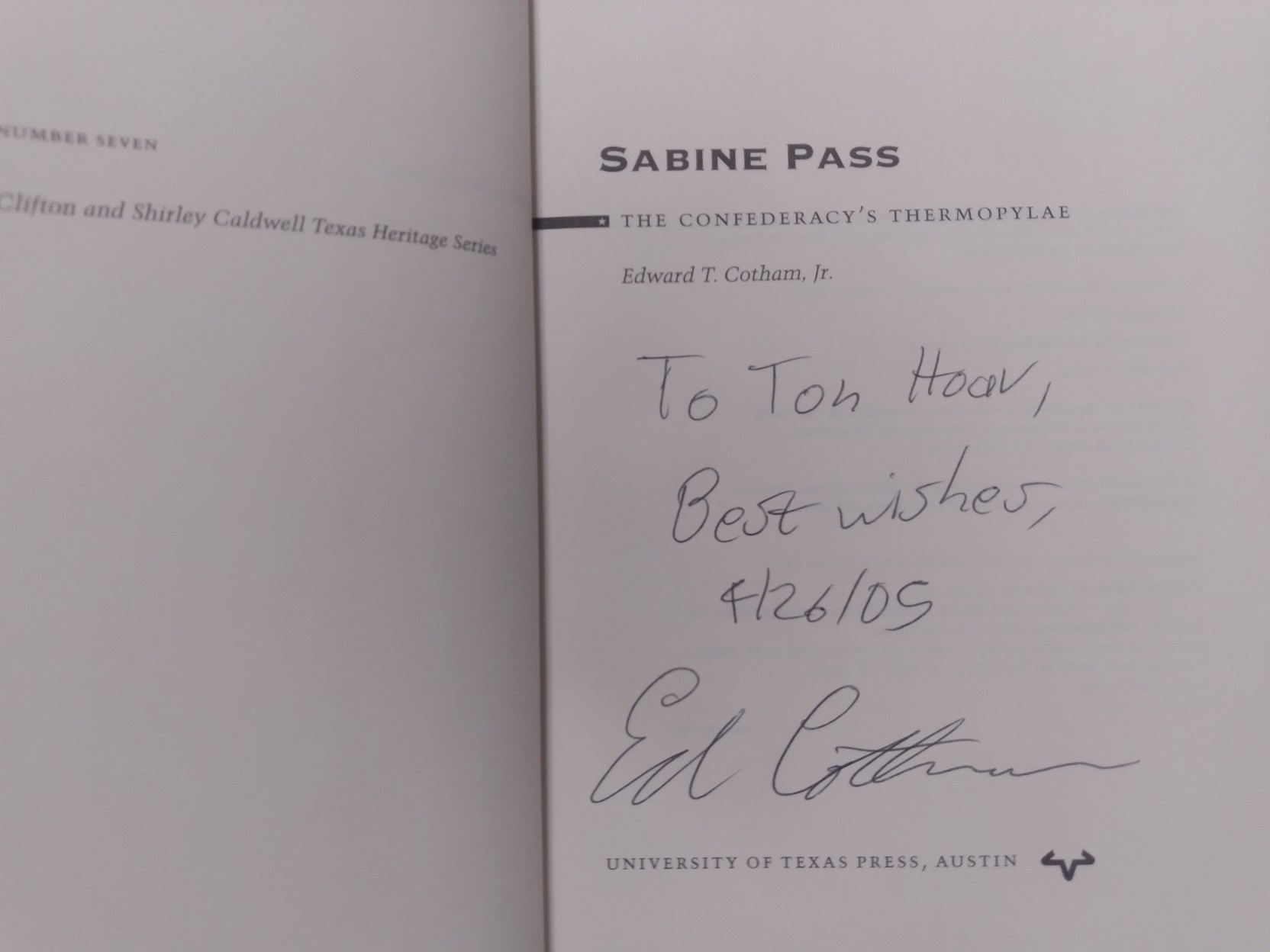 Sabine Pass: The Confederacy's Thermopylae