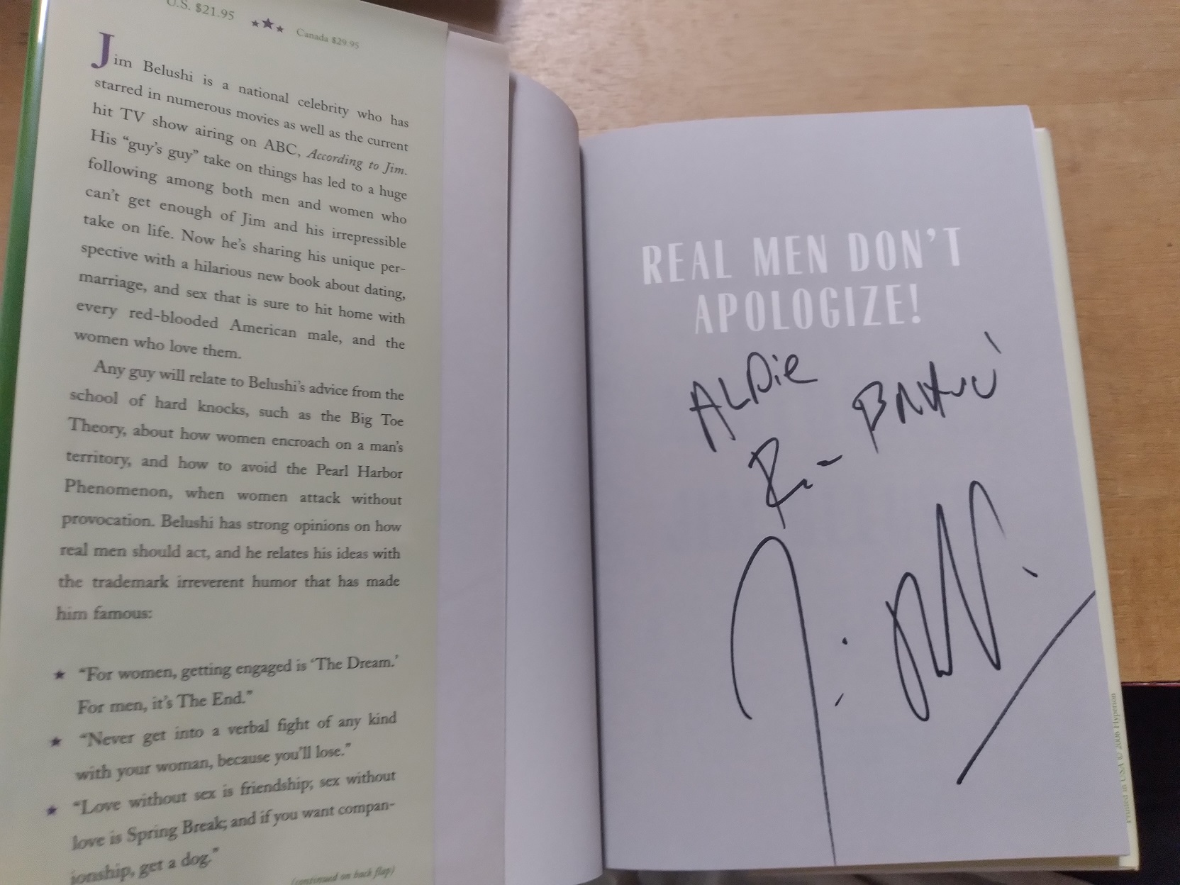 Real Men Don't Apologize