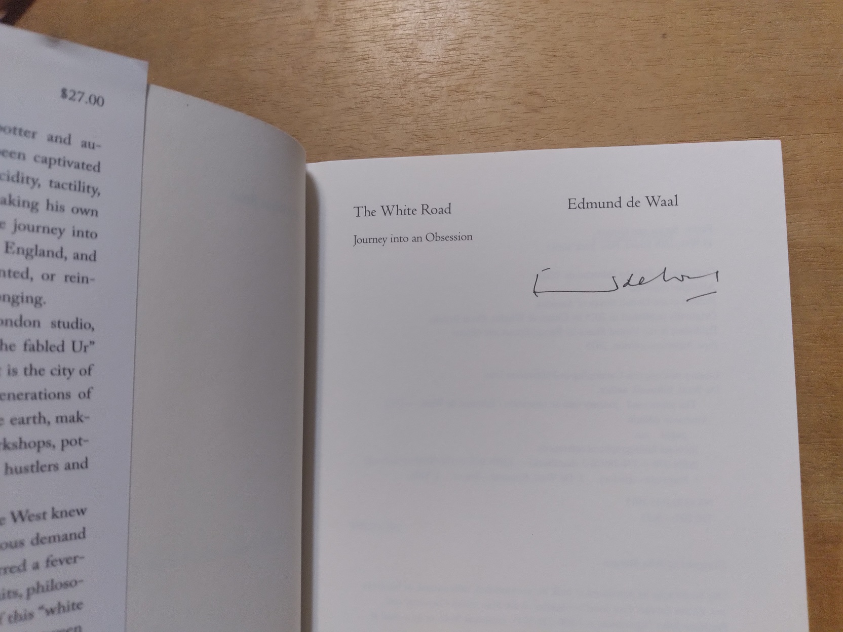 The White Road; Journey Into An Obsession