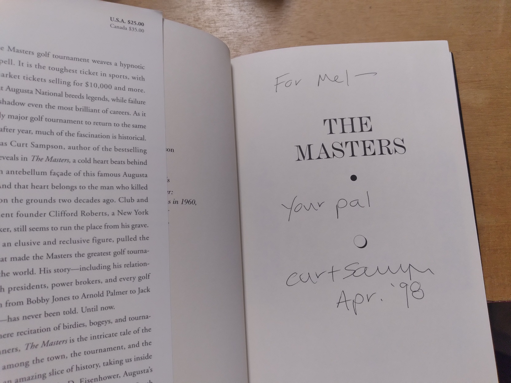 THE MASTERS: Golf, Money, and Power in Augusta, Georgia