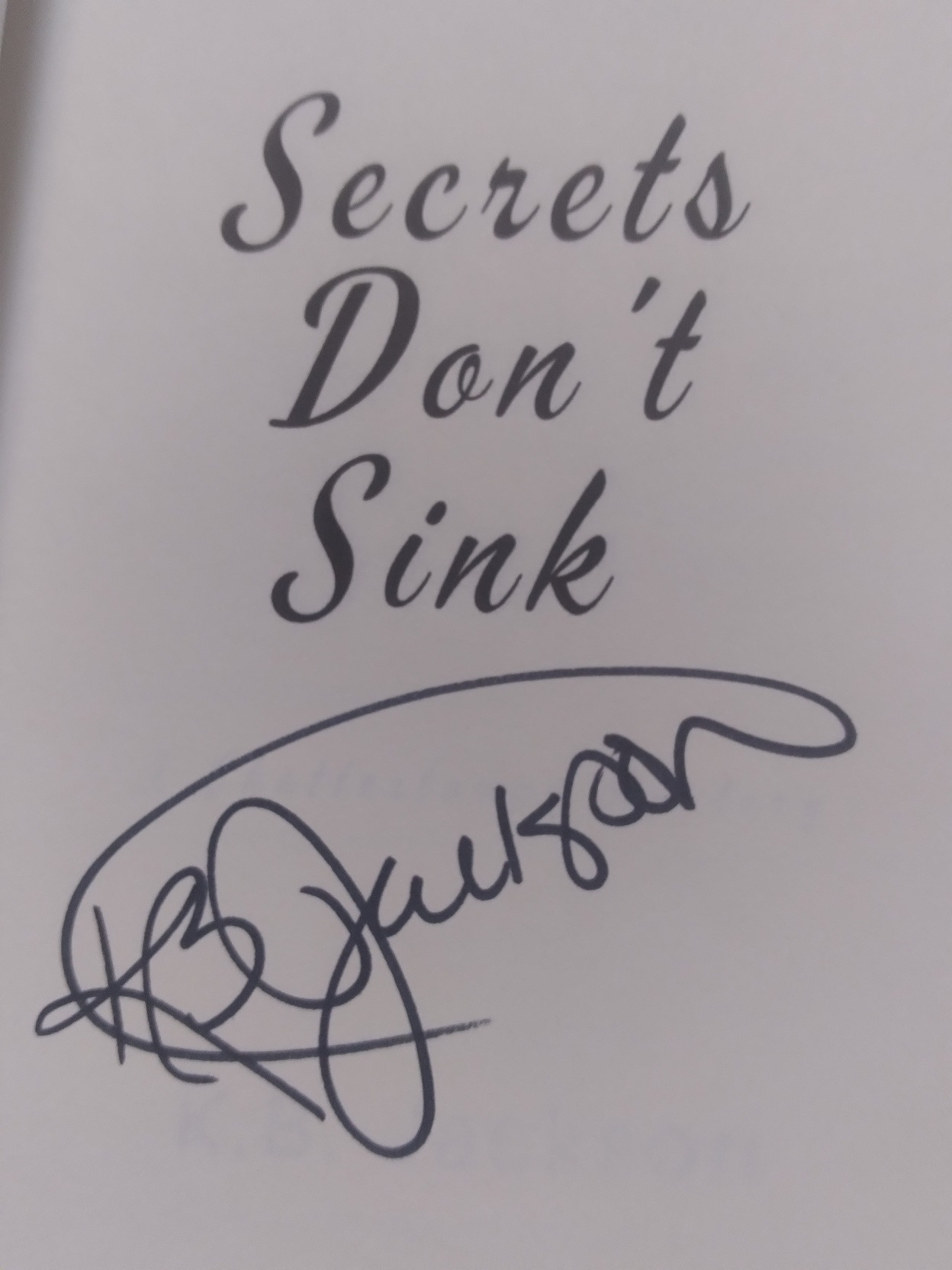 Secrets Don't Sink