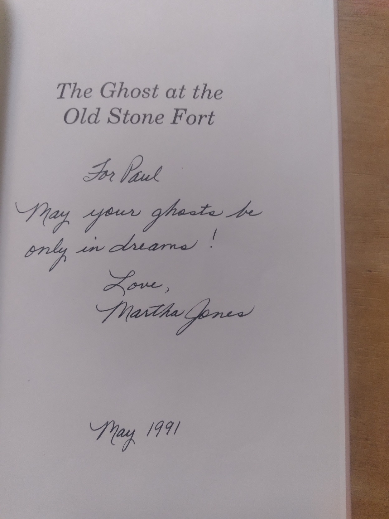 The Ghost at the Old Stone Fort