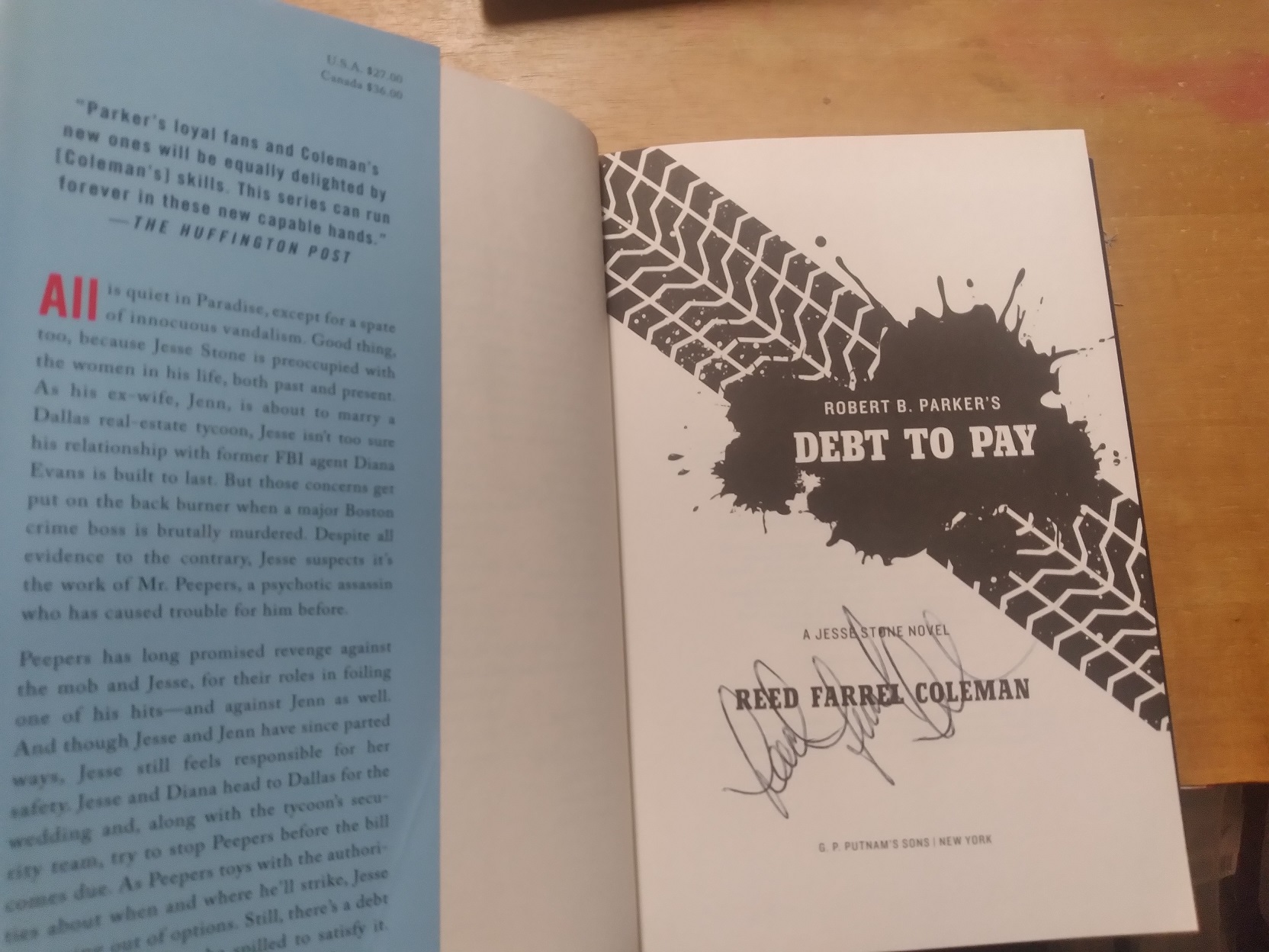Robert B. Parker's Debt to Pay