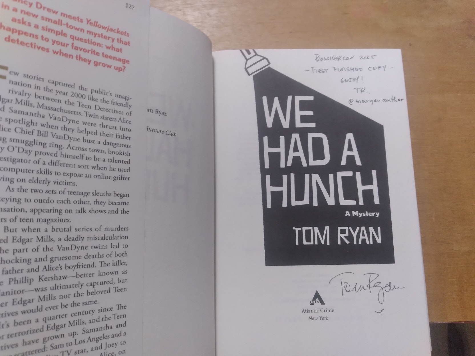 We Had a Hunch: A Mystery