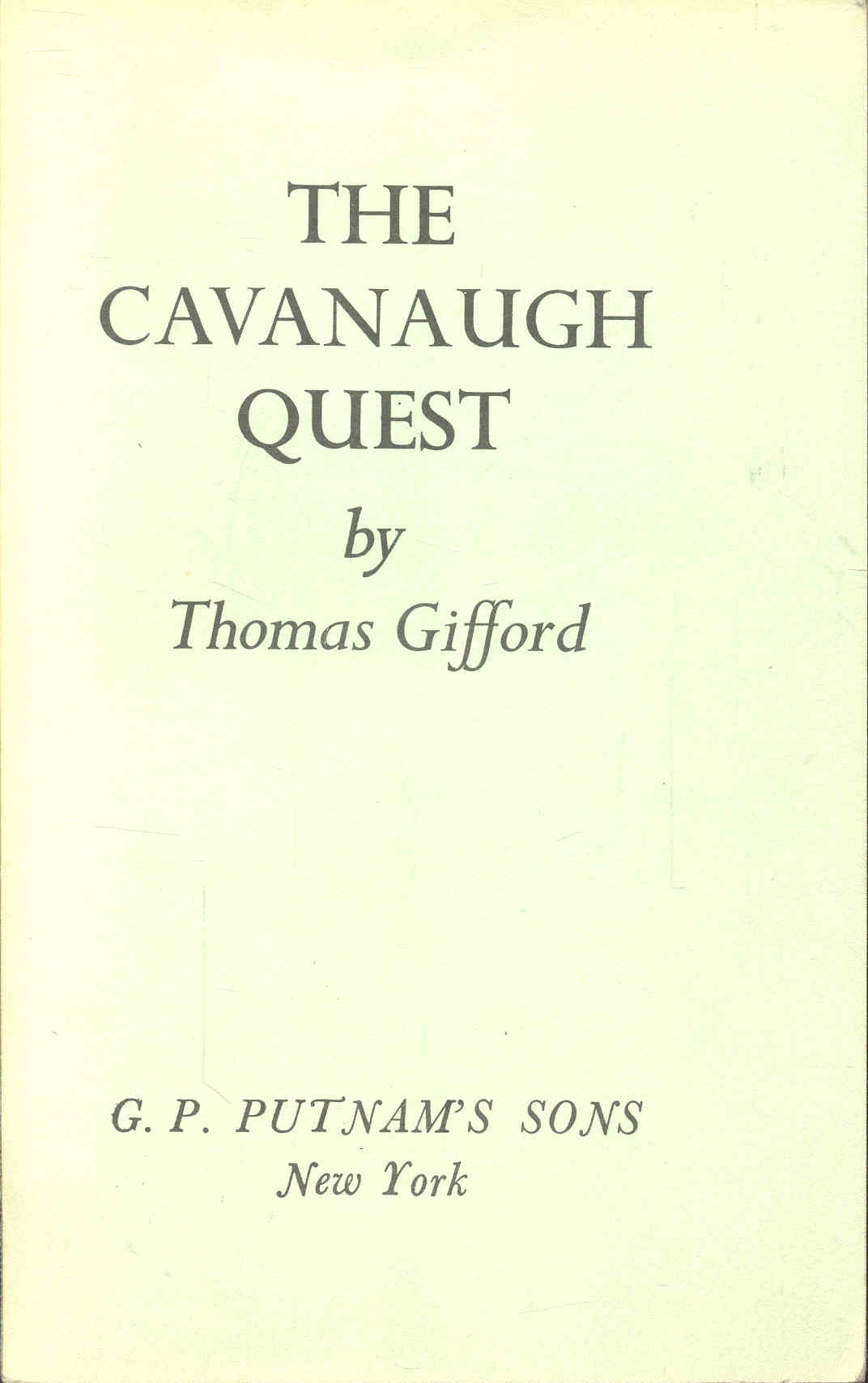 The Cavanaugh Quest