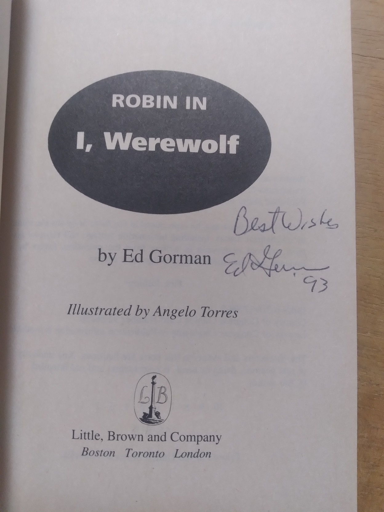 Robin in I, Werewolf