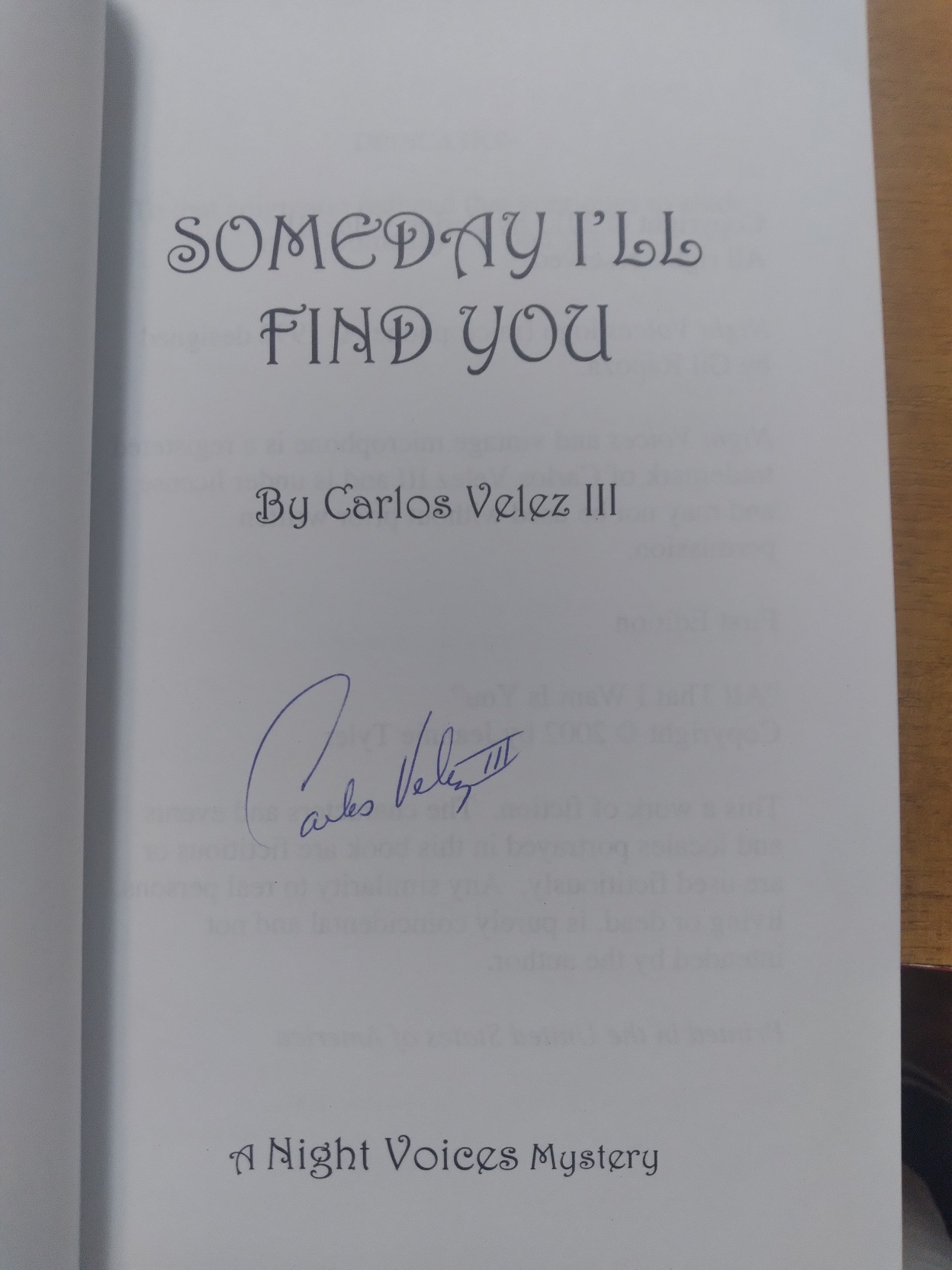 Someday I'll Find You