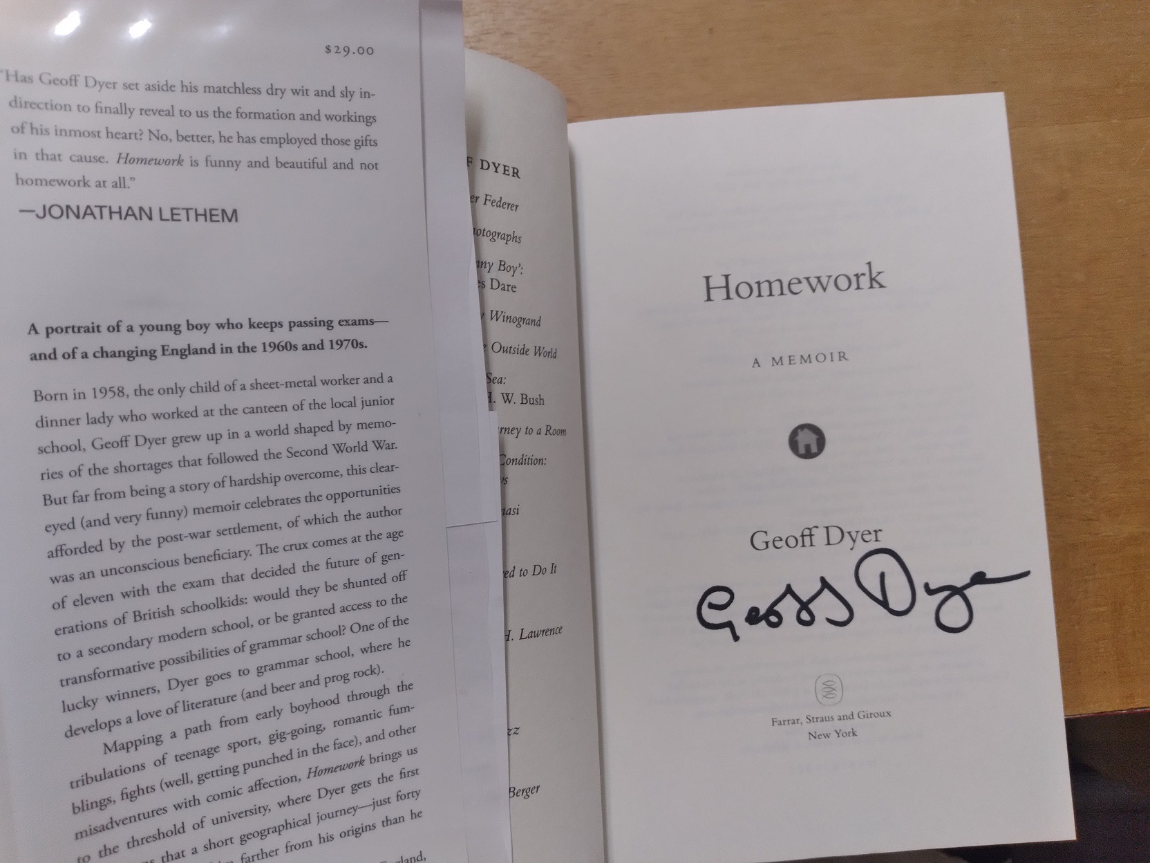 Homework: A Memoir
