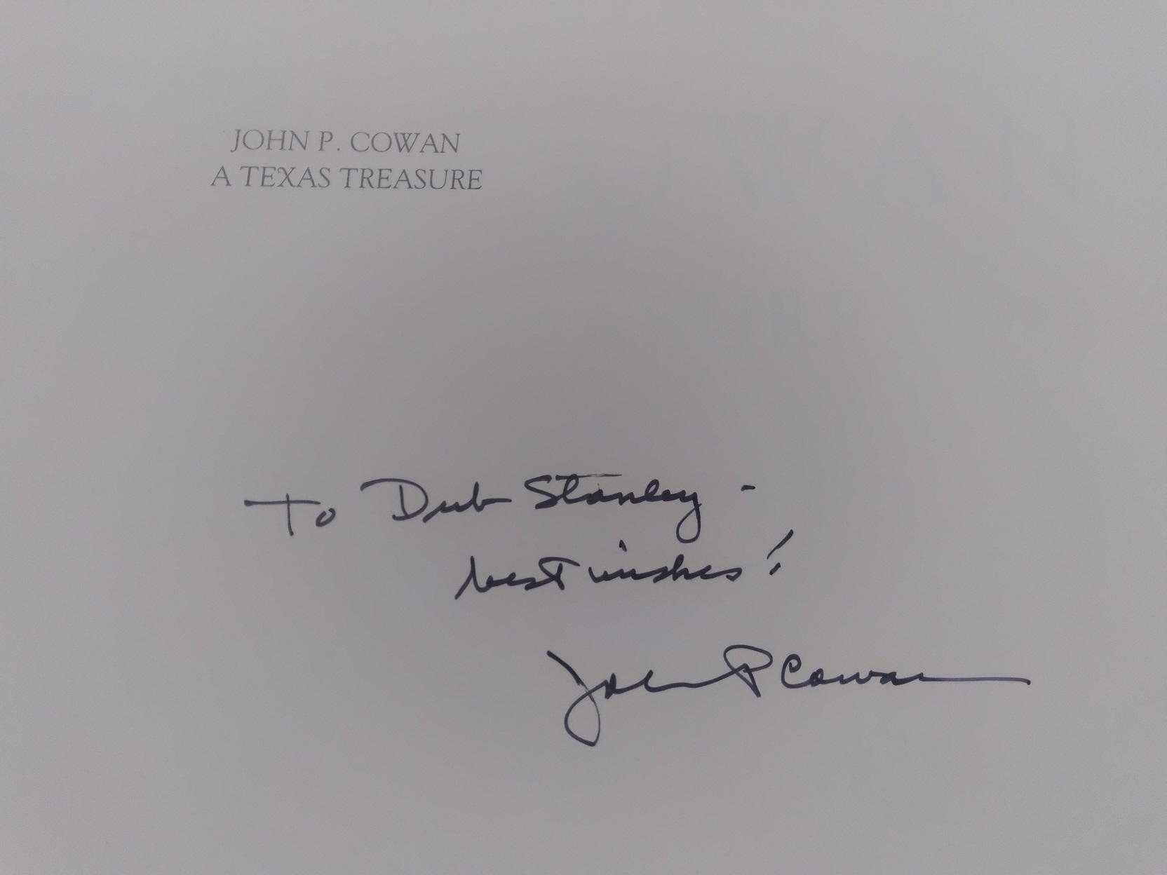 John P. Cowan: A Texas Treasure