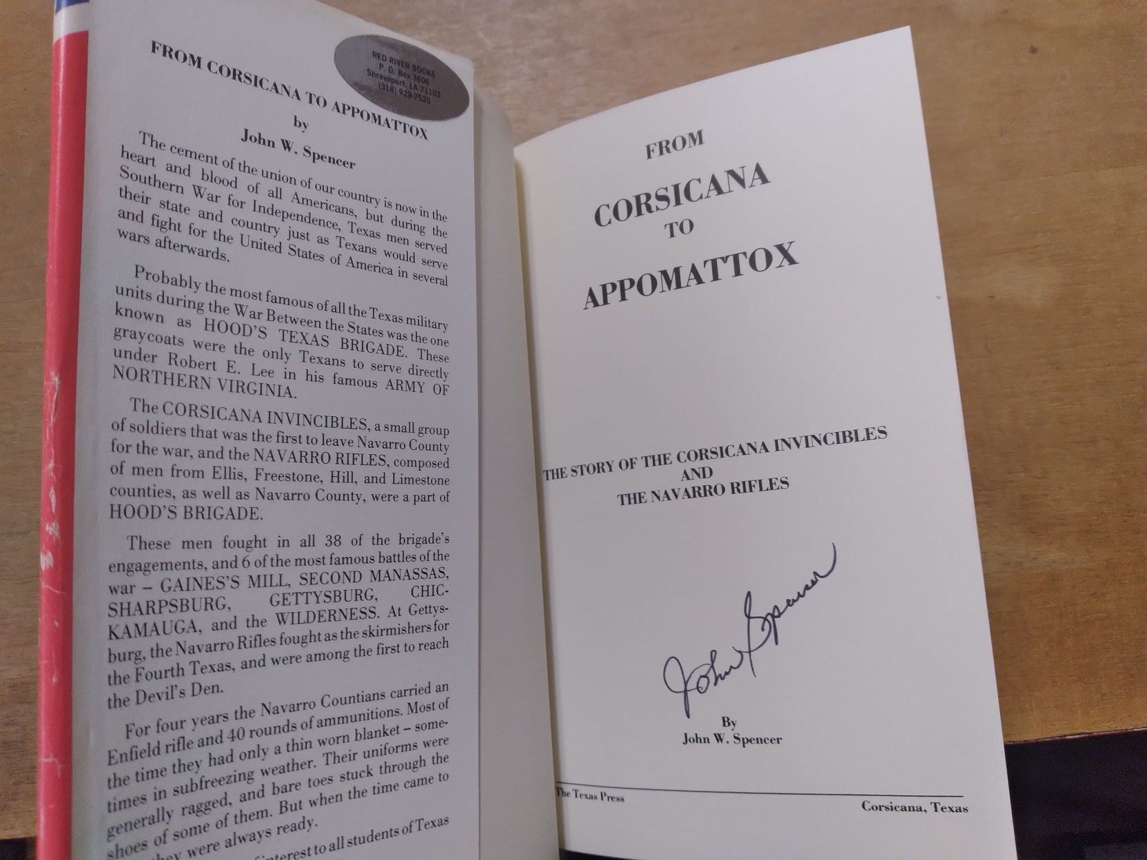 From Corsicana to Appomattox: The Story of the Corsicana Invincibles and the Navarro Rifles