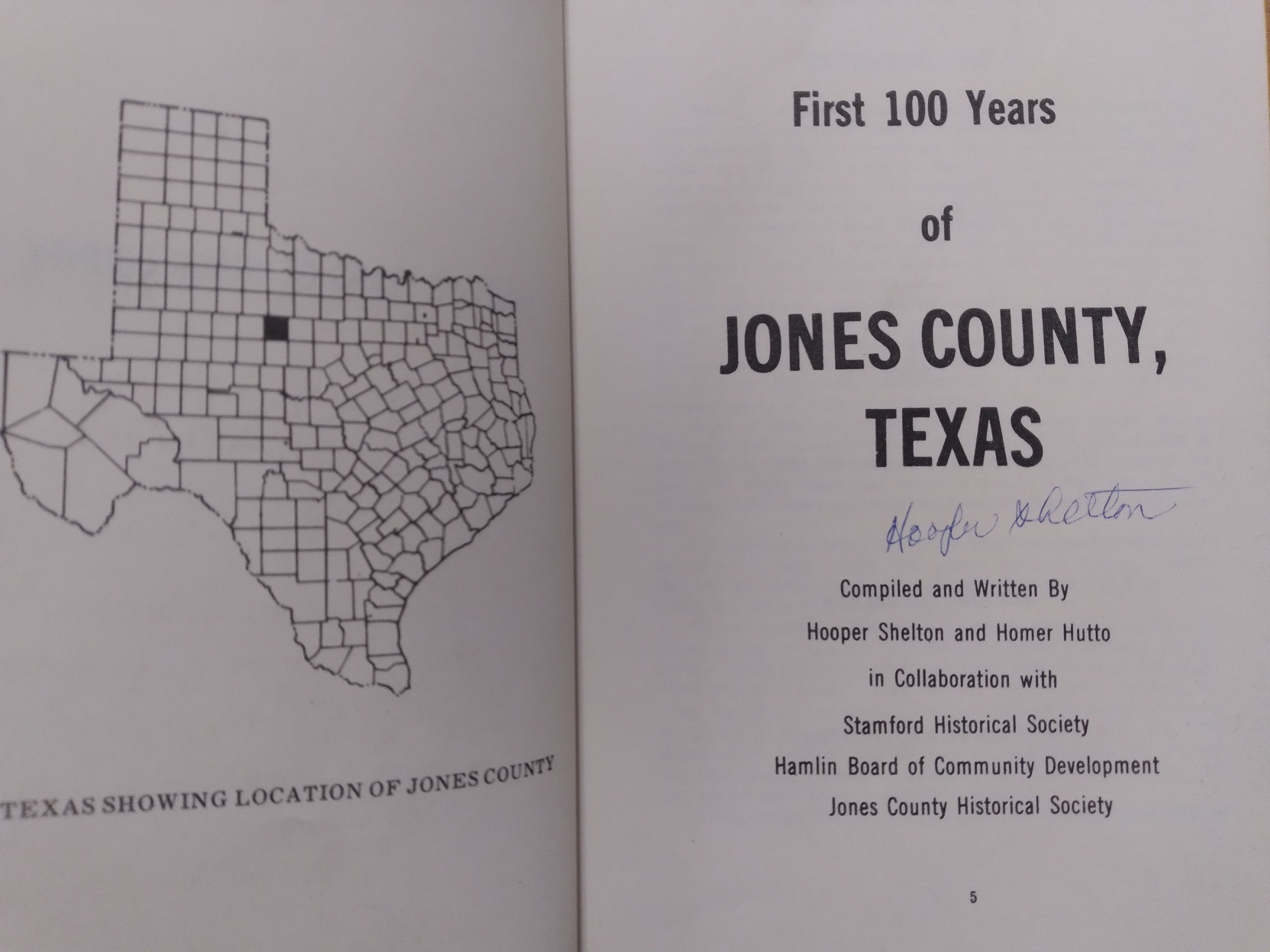 First 100 Years of JONES COUNTY, TEXAS