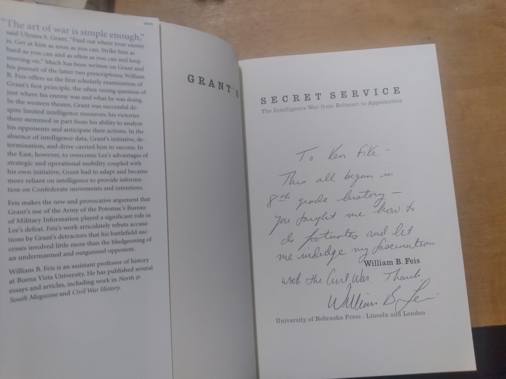 Grant's Secret Service: The Intelligence War from Belmont to Appomattox