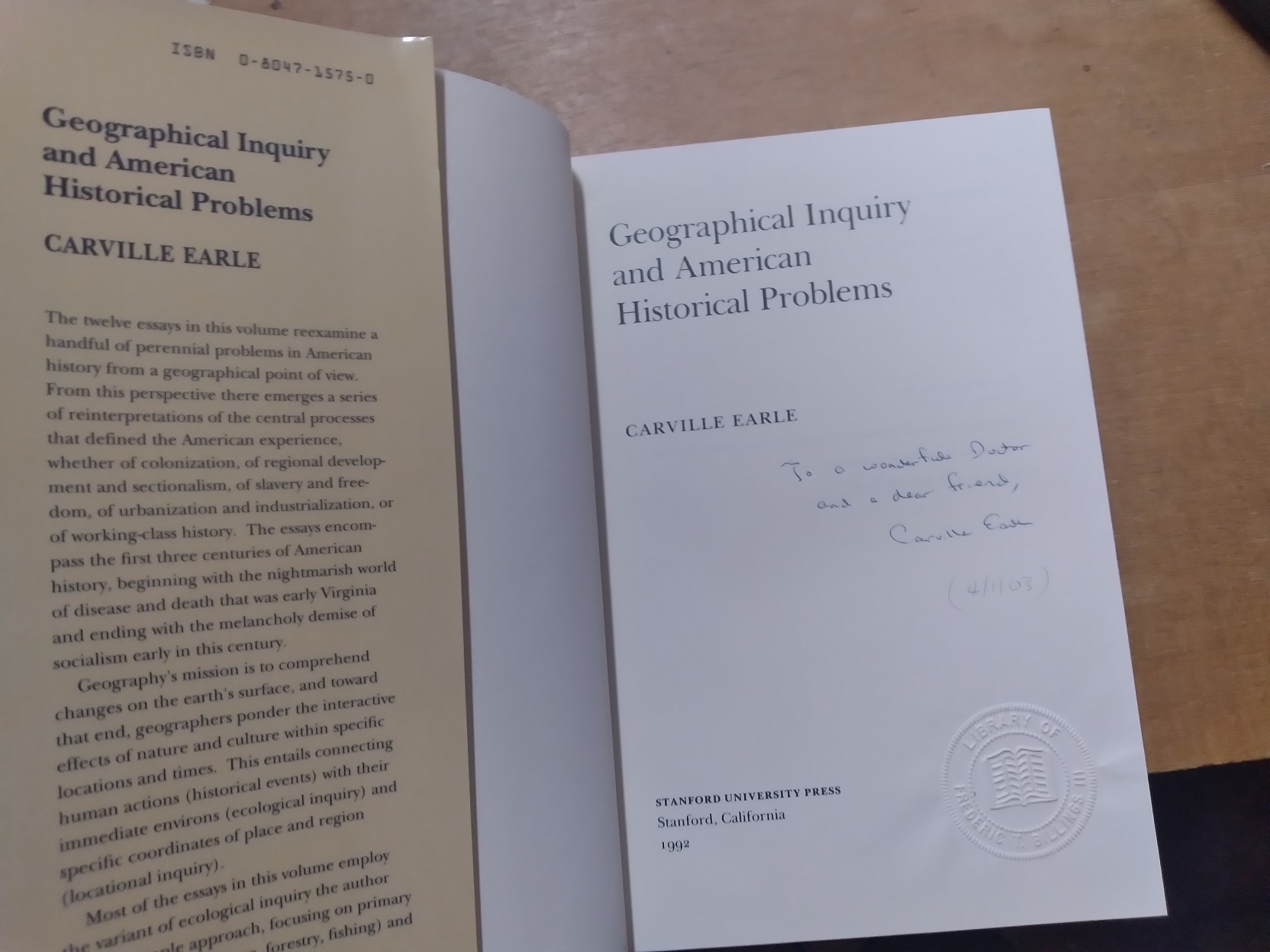 Image for Geographical Inquiry and American Historical Problems Geographical Inquiry and American Historical Problems