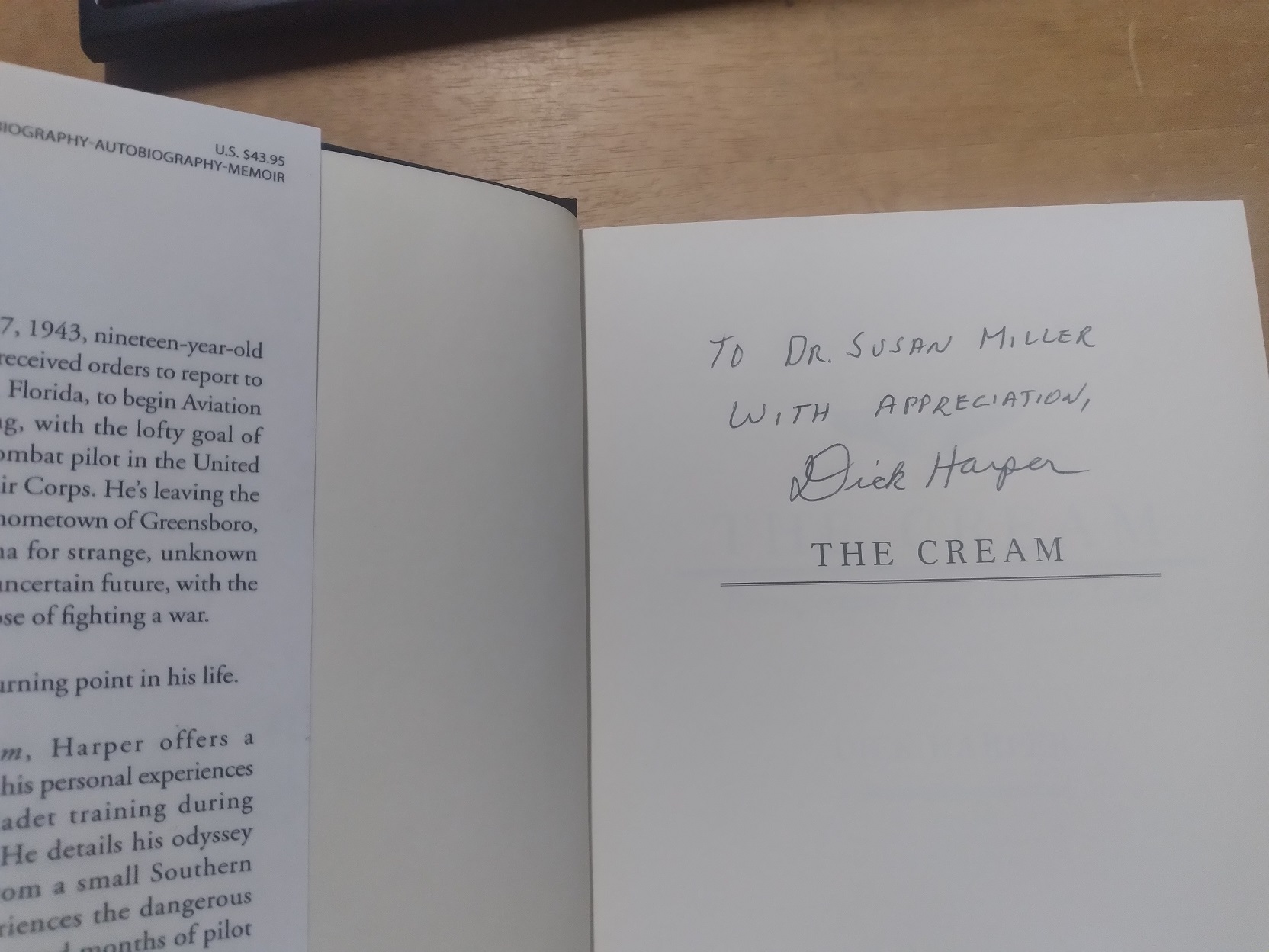 The Cream: Retrospections of an Aviation Cadet