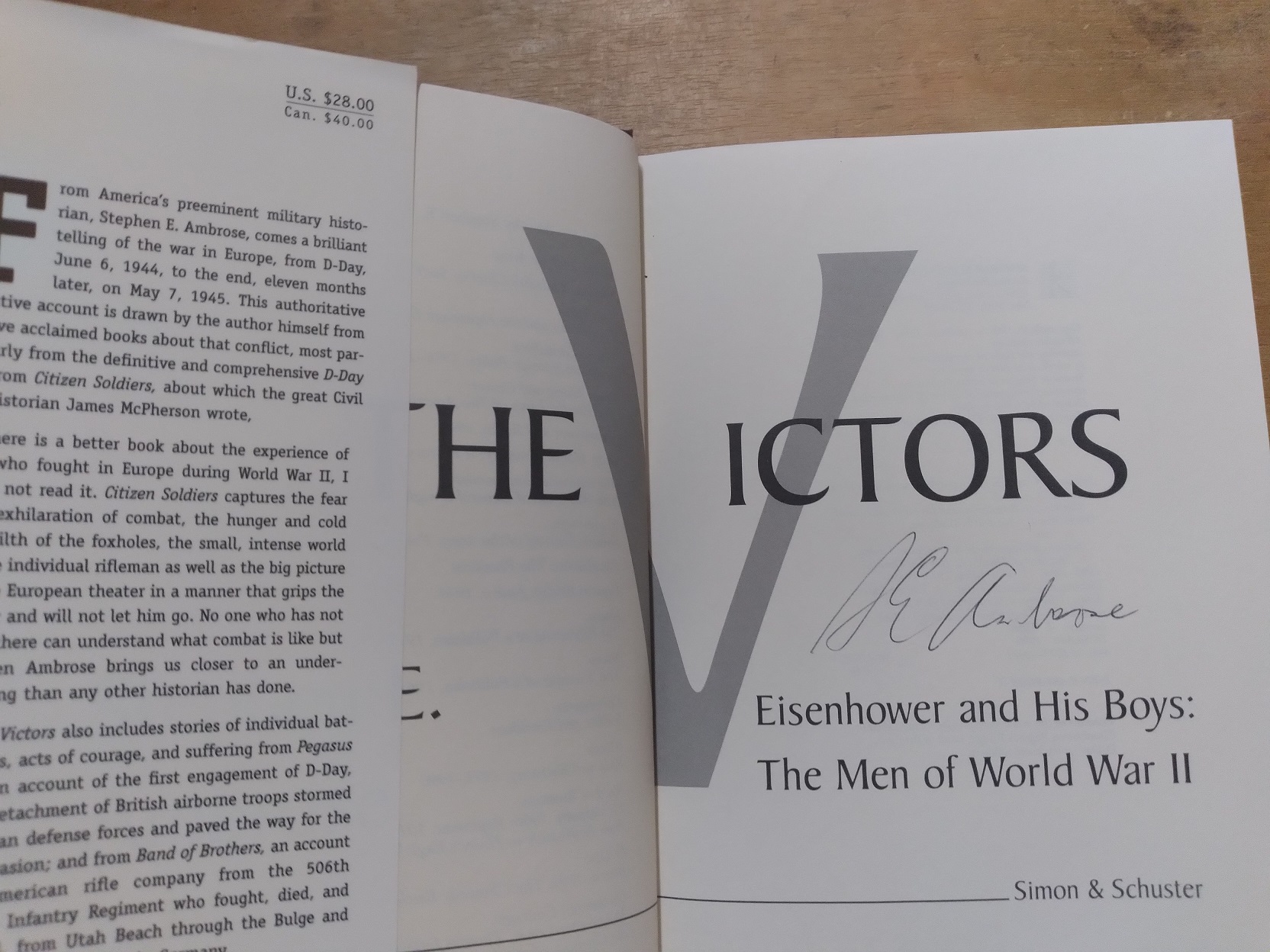 The Victors: Eisenhower and His Boys: The Men of World War II