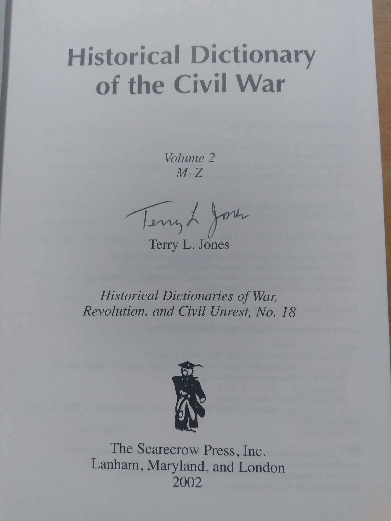 Image for Historical Dictionary of the Civil War (Volume 2: M-Z) Historical Dictionary of the Civil War (Volume 2: M-Z)