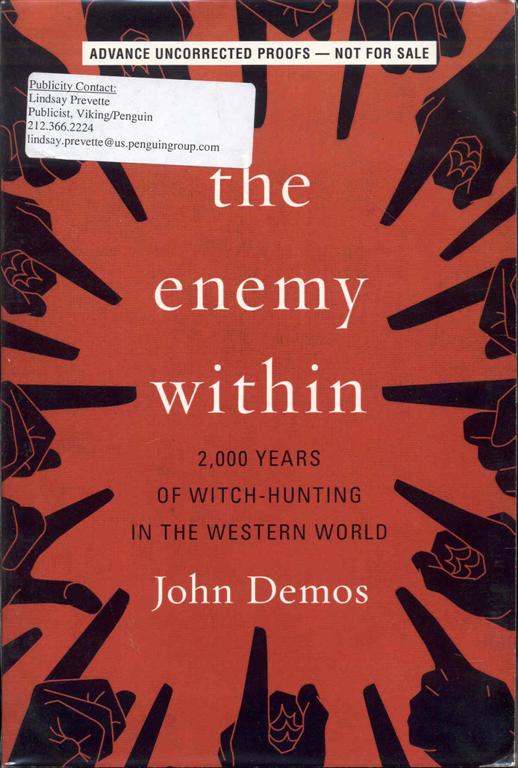 Image for The Enemy Within: 2,000 Years of Witch-hunting in the Western World