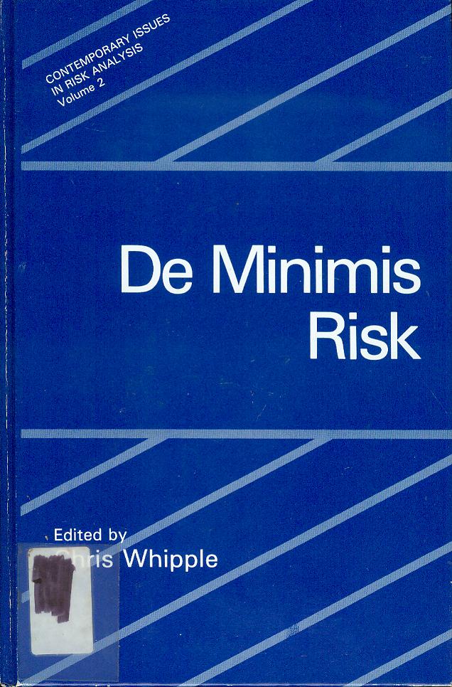 Image for De Minimis Risk
