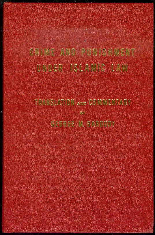 Image for Crime and Punishment Under Islamic Law
