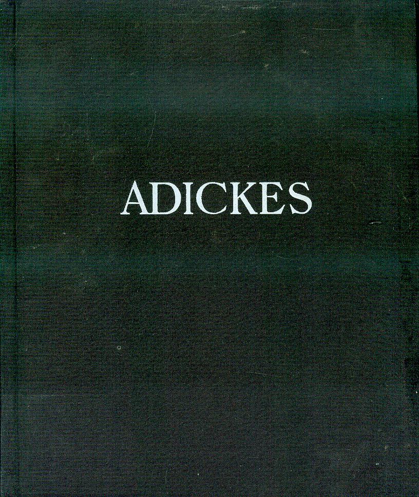 Image for Adickes: A Monograph