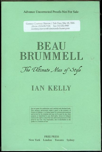 Image for Beau Brummell: The Ultimate Man of Style