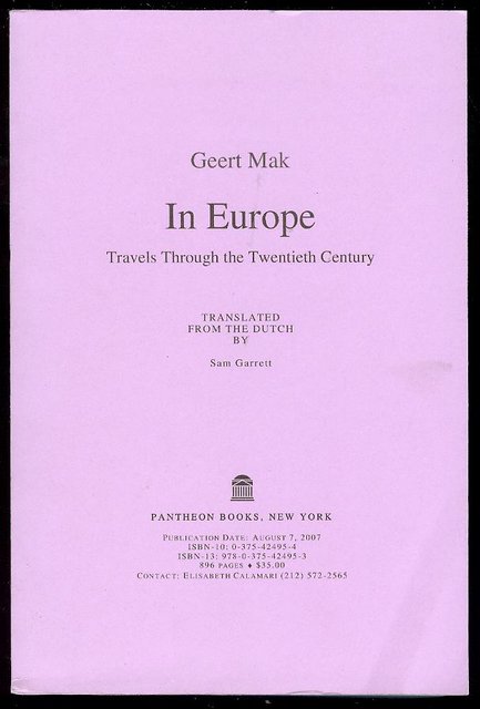 Image for In Europe: Travels Through the Twentieth Century