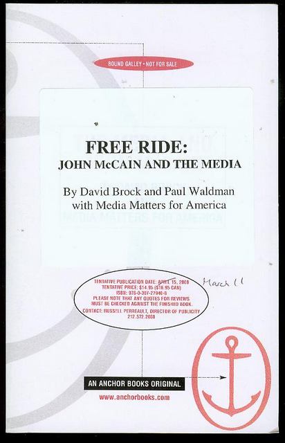 Image for Free Ride: John McCain and the Media