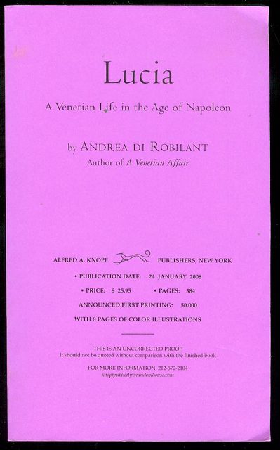 Image for Lucia: A Venetian Life in the Age of Napoleon