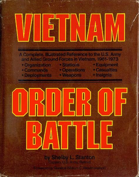 Image for Vietnam Order of Battle: A Complete Illustrated Reference to U.S. Army Combat and Support Forces in Vietnam 1961-1973