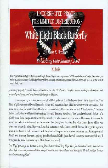 Image for White Flight Black Butterfly
