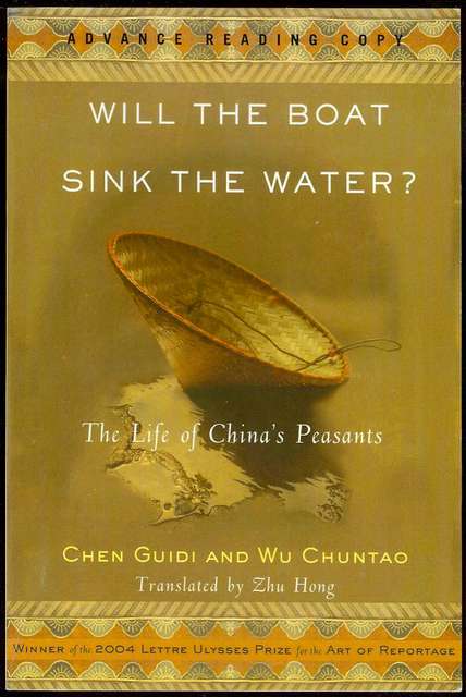 Image for Will the Boat Sink the Water?: The Life of China's Peasants