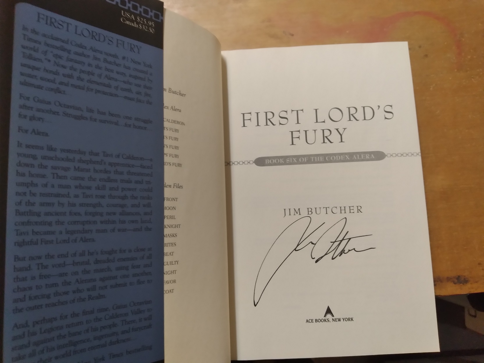 First Lord's Fury (The Codex Alera, Book 6)