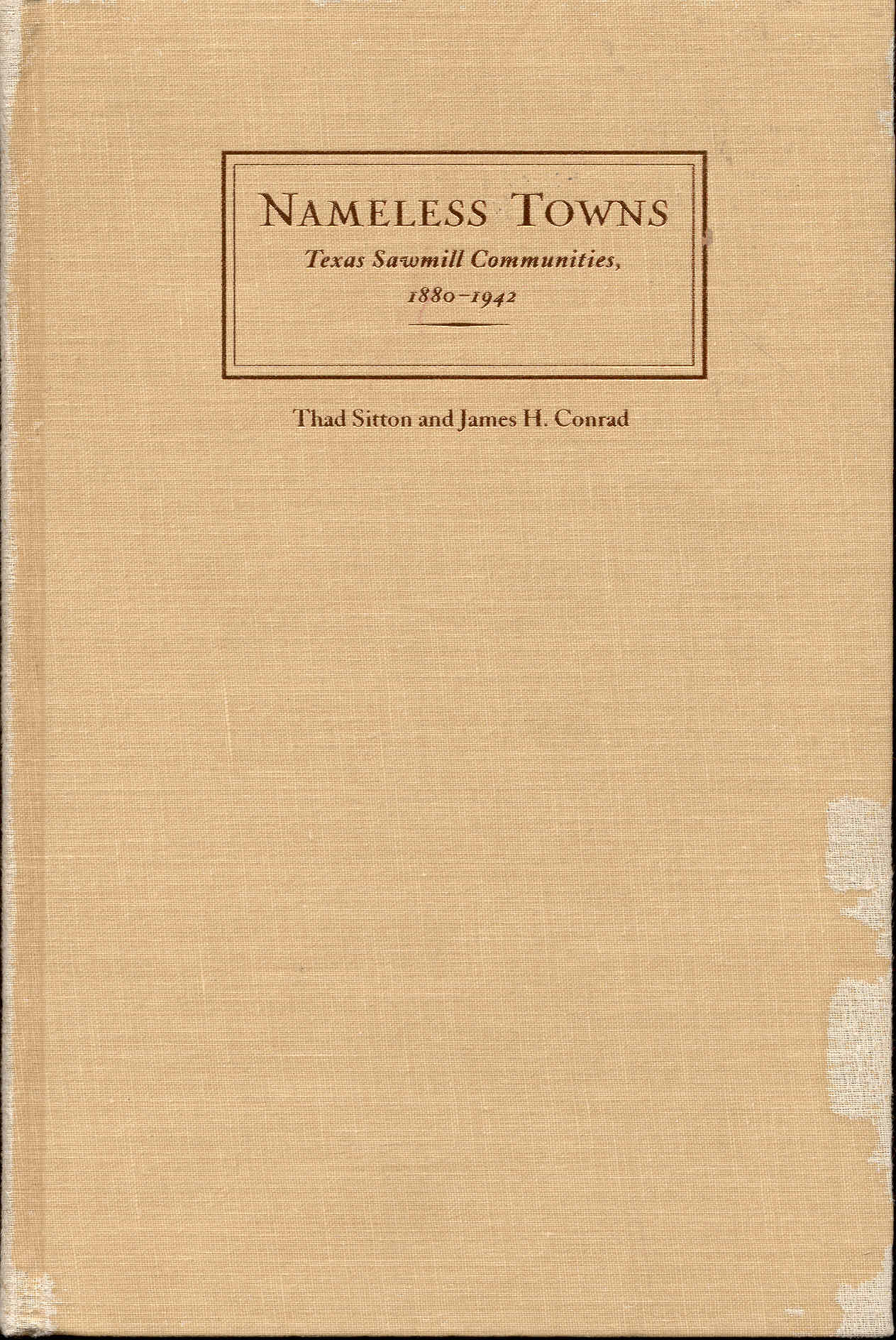 Image for Nameless Towns: Texas Sawmill Communities, 1880-1942