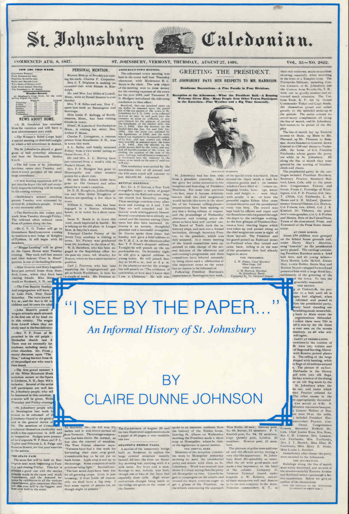 Image for I See By The Paper... An Informal History of St. Johnsbury (Volume 1)